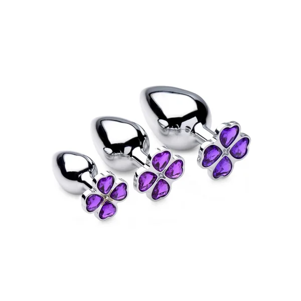 Booty Sparks Violet Flower Gem Anal Plug