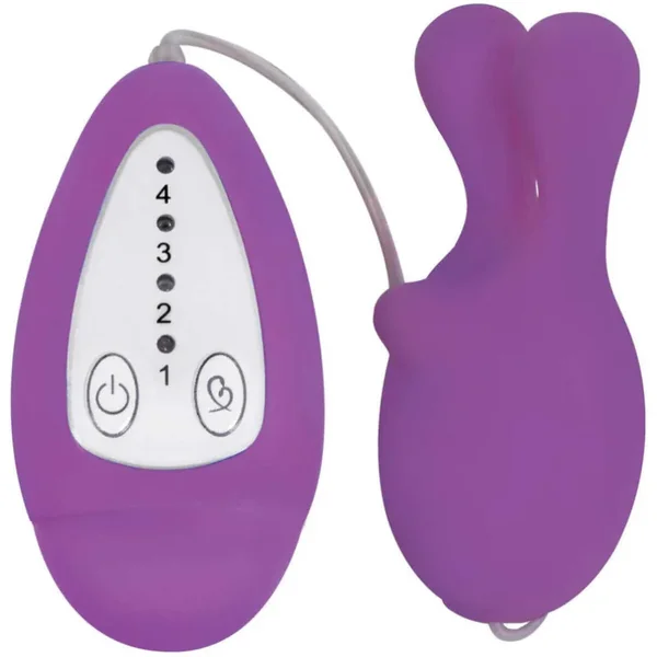 Bounce Silicone Bunny Bullet Vibe- Purple