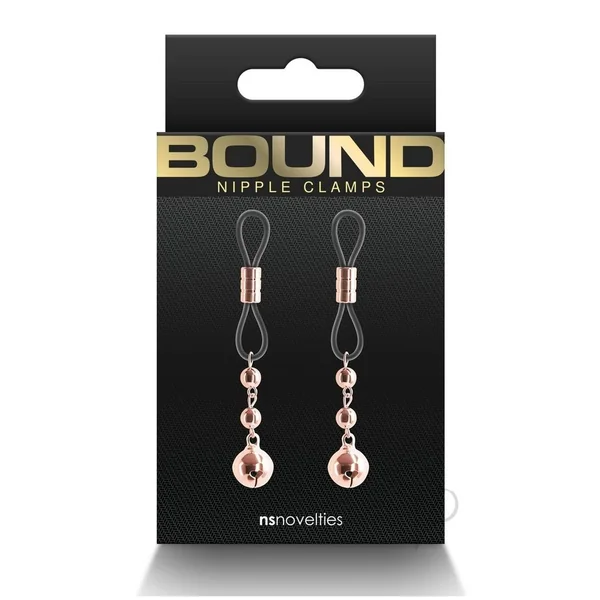 Bound Nipple Clamps D1 - Rose Gold