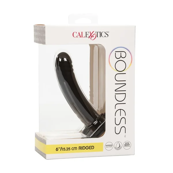Boundless Silicone Ridged Probe 6in - Black