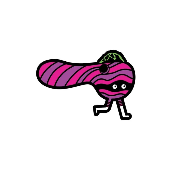 Box Brown Running Bowl Enamel Pin – Multicolor