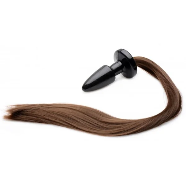 Brunette Pony Tail Anal Plug