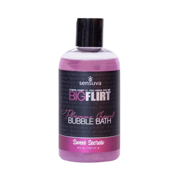 Bubble Bath Big Flirt Pheromone Infused 8oz – Sweet Secrets