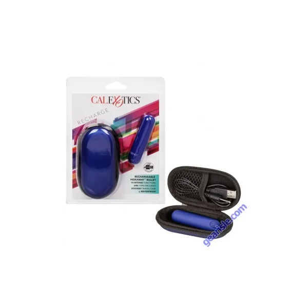Bullet Vibrator CalExotics Hideaway Waterproof Rechargeable Blue
