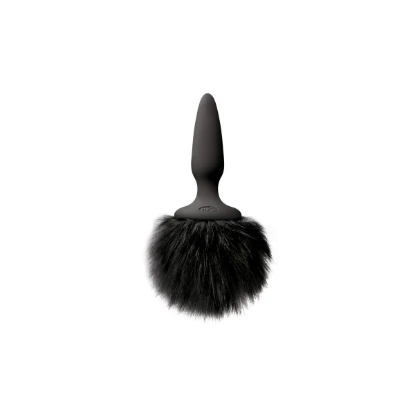 Bunny Tails Plug Mini, Black with Black Fur