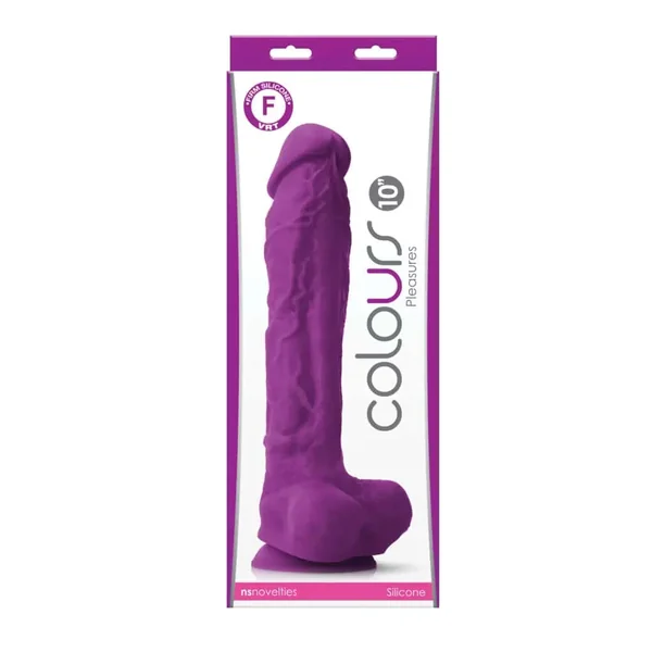 Buy Colours Pleasures 10" Dildo - Purple