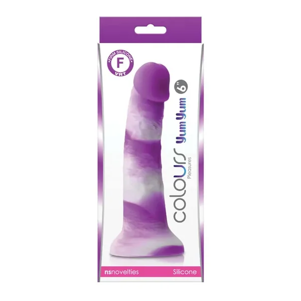 Buy Colours Pleasures 6" Yum Yum Dildo - Purple