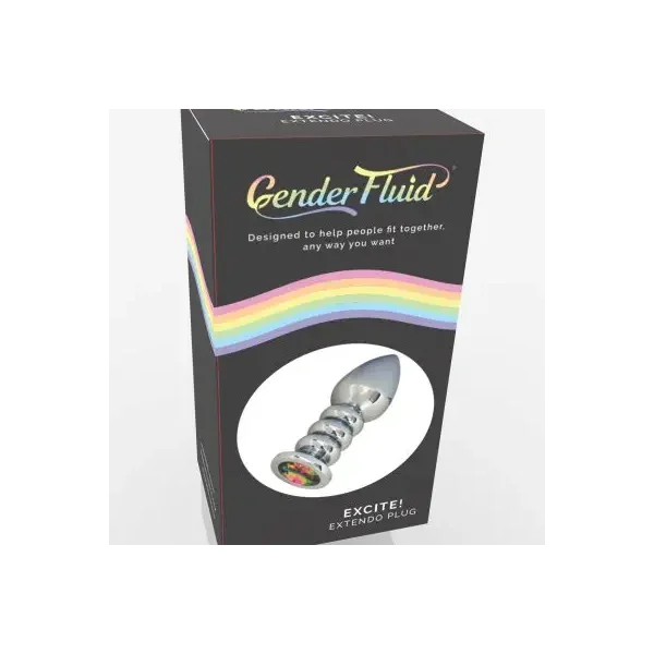 Buy Gender Fluid Excite! Extendo Plug - Silver