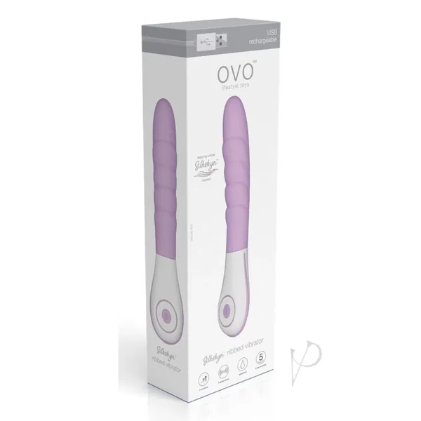 Buy Ovo Silkskyn Ribbed Vibrator Blue
