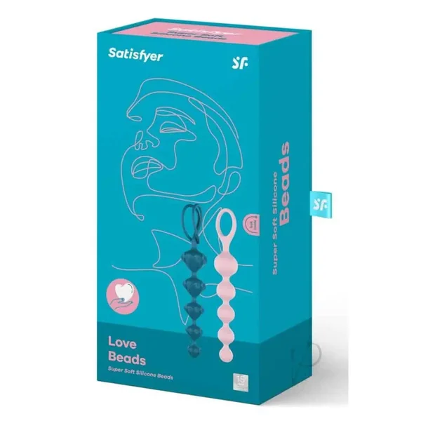 Buy Satisfyer Soft Silicone Beads - Blue & Pink