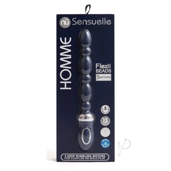 Buy Sensuelle Homme Flexii Beads Navy Blue