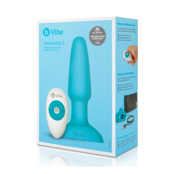 B-Vibe Rimming Plug 2 Rechargeable Silicone Anal Plug