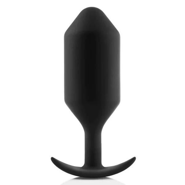 B-Vibe Snug Plug 6 Silicone Weighted Anal Plug – Black