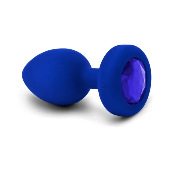 B-Vibe Vibrating Jewel Plug L/XL - Blue Sapphire