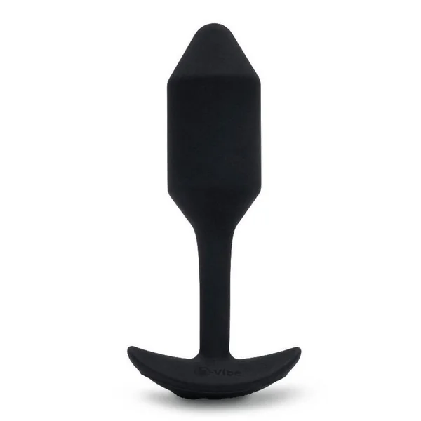 B-Vibe Vibrating Snug Plug 2 Rechargeable Silicone Anal Plug – Black