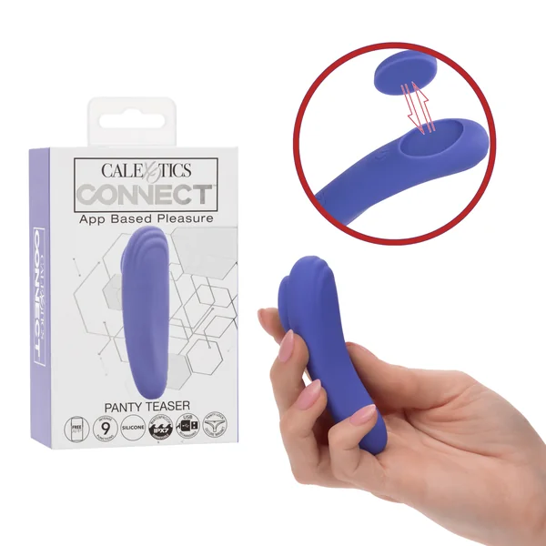 Calexotics Rechargeable App Controlled Slim With Magnetic Hold Panty Vibrator