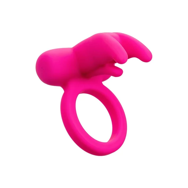 Calexotics Silicone Rechargeable Triple Clit Flicker Cock Ring – Pink