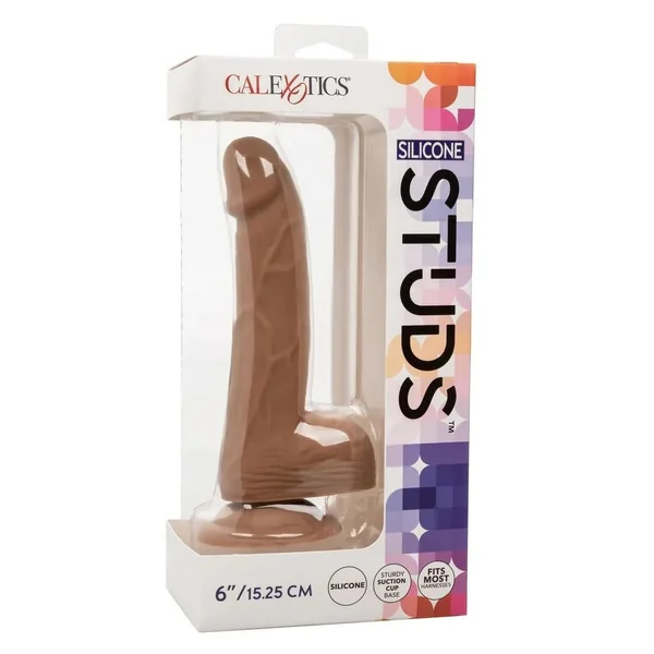 CalExotics Silicone Studs Realistic Dildo 6in