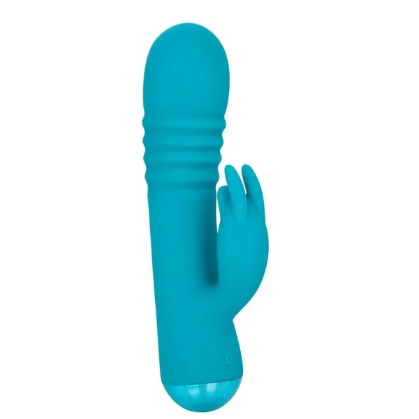 CalExotics Thicc Chubby Thrusting Tickler Rechargeable Silicone Rabbit Vibrator