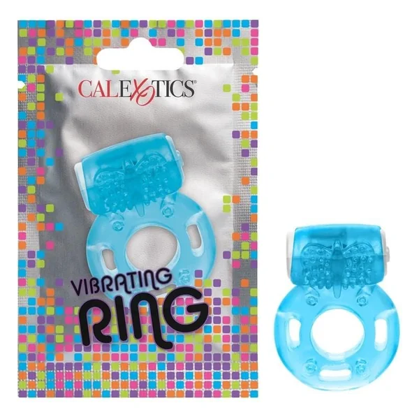 Calexotics Vibrating Ring Foil Pack Blue