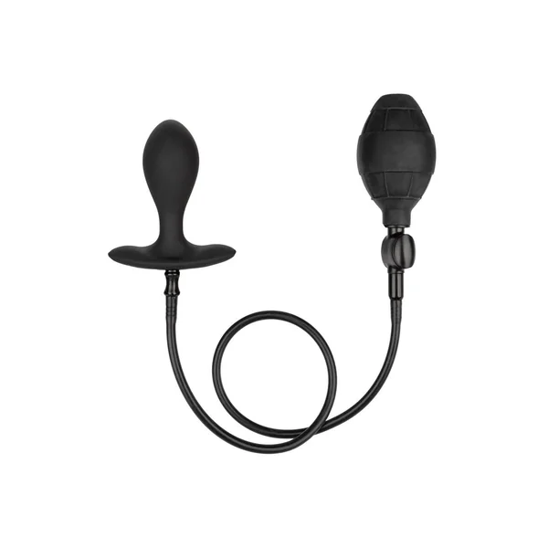 CalExotics Weighted Silicone Inflatable Plug – Black
