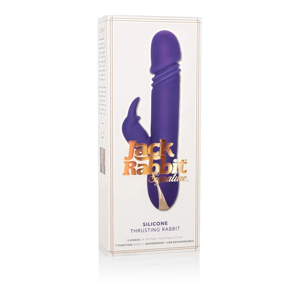 California Exotic Premium Silicone Thrusting Jack Rabbit Vibrator