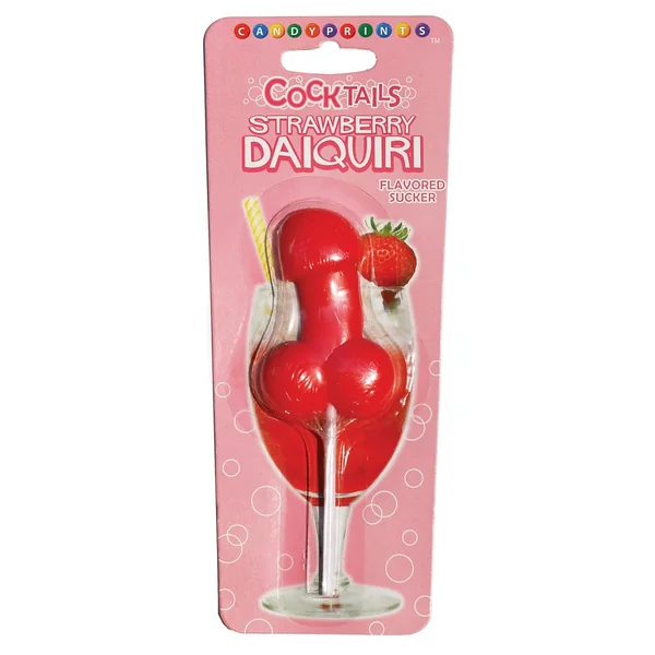Candyprints Strawberry Daquiri Cocktail Sucker