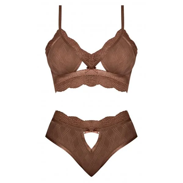 Caramel Kiss Bralette & G- Panty Caramel 2xl