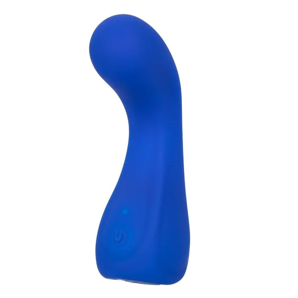 Cascade Curve Rechargeable Silicone Vibrator – Blue