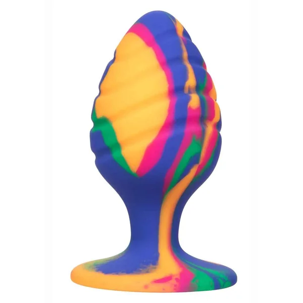 Cheeky Swirl Tie-Dye Silicone Plug Large – Multicolor