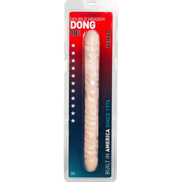 Classic Realistic Double Ended Dildo Veined 18 Inch
