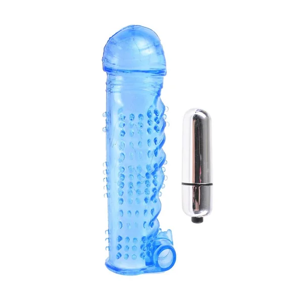 Classix Textured Sleeve and Bullet Vibrator – Blue