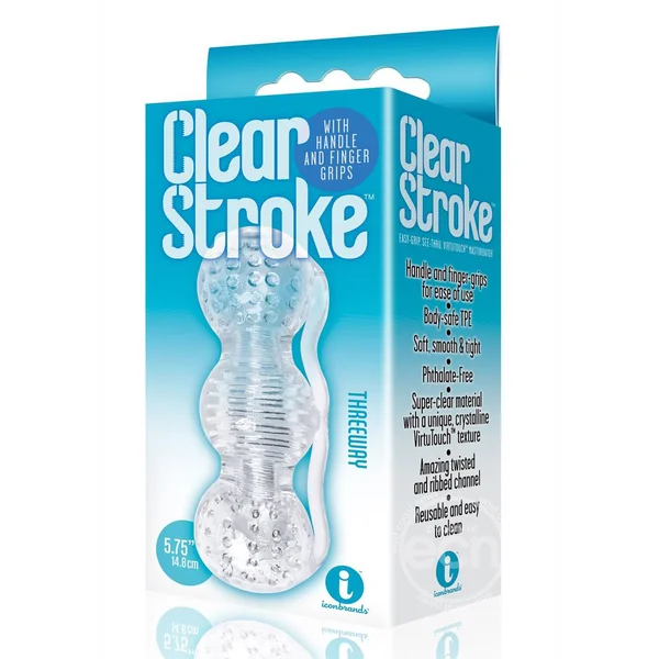 Clear Stroke Three Way Masturbator