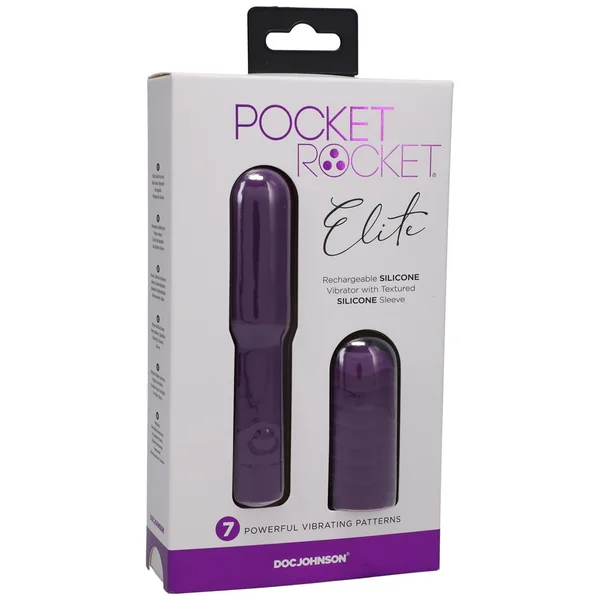 Clitoral Stimulation: Pocket Rocket Elite Rechargeable Bullet With Removable Sleeve