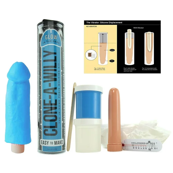 Clone A WillySilicone Vibrating In Home Make A Dildo Molding Kit Glow In The