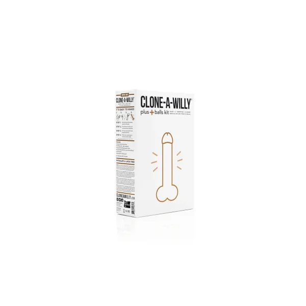 Clone-A-Willy Vibrating Penis Plus Balls Moldling Kit, Light Skin Tone