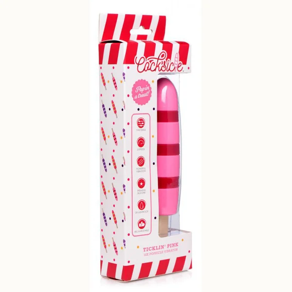 Cocksicle Fi^^in 10x Silicone Rechargeable Vibrator - Pink