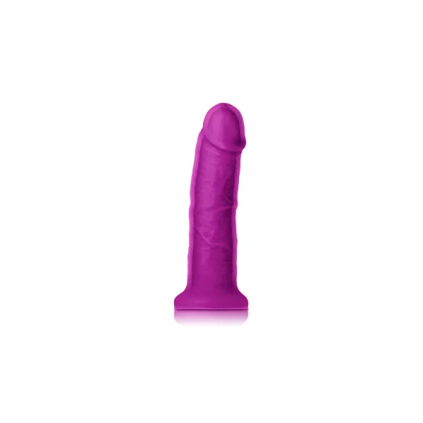 Colours Dual Density Girth 7 in. Dildo, 7.68 Inch Insertable, 2.01 Inch Max Width, Purple