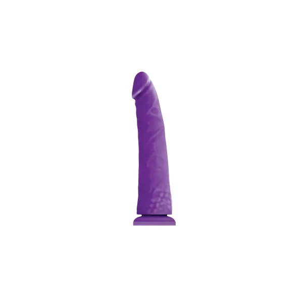 Colours Pleasures Thin 8 in. Dildo, 8.0 Inch Insertable, 1.5 Inch Max Width, Purple