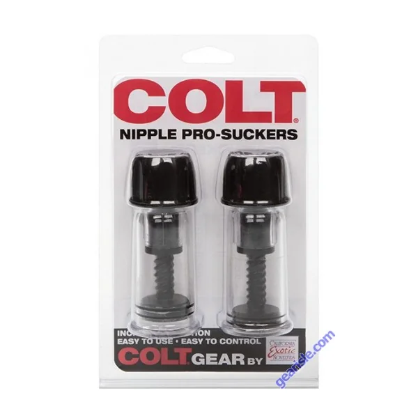 Colt Nipple Pro Suckers Black Clear Cal Exotics