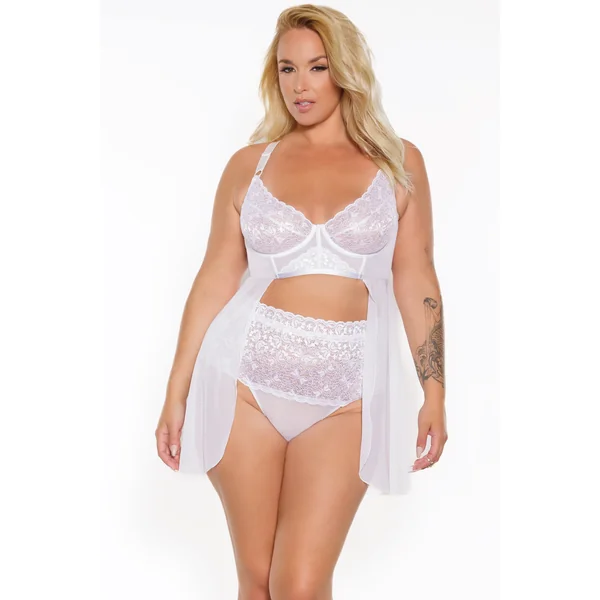 Coquette - 23101 PLUS - Babydoll & Thong