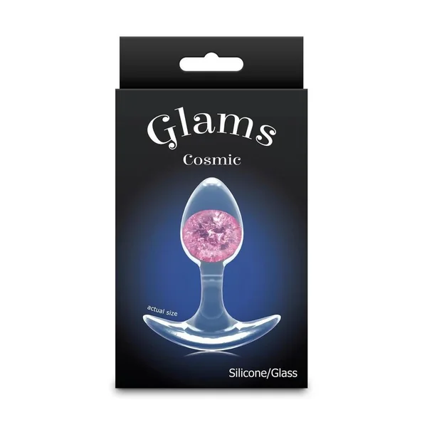 Cosmic Glams Silicone Anal Plug - Small - Pink