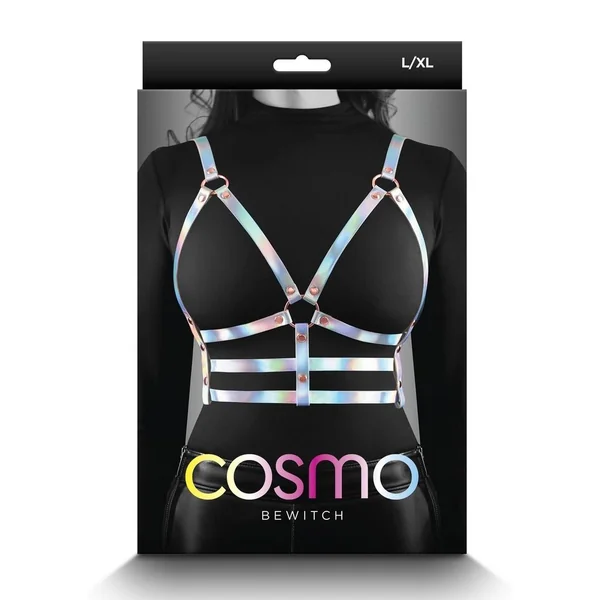Cosmo Harness Bewitch Chest Harness - Large/XLarge - Rainbow