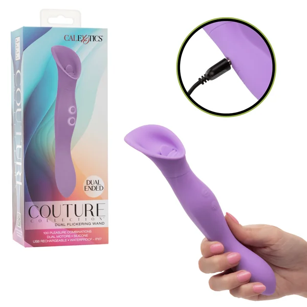 Couture Collection Dual-ended Massager Flickering Wand