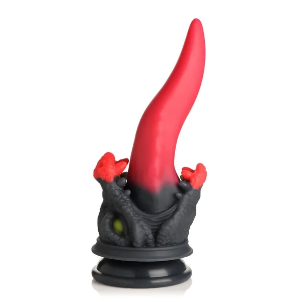 Creature Cock Dragon Roar Silicone Dildo – Red/Black