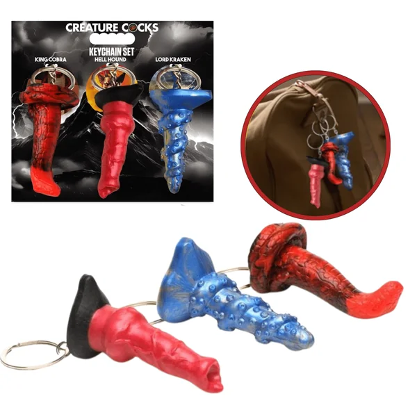 Creature Cock Keychain Dildo Fantasy Accessory