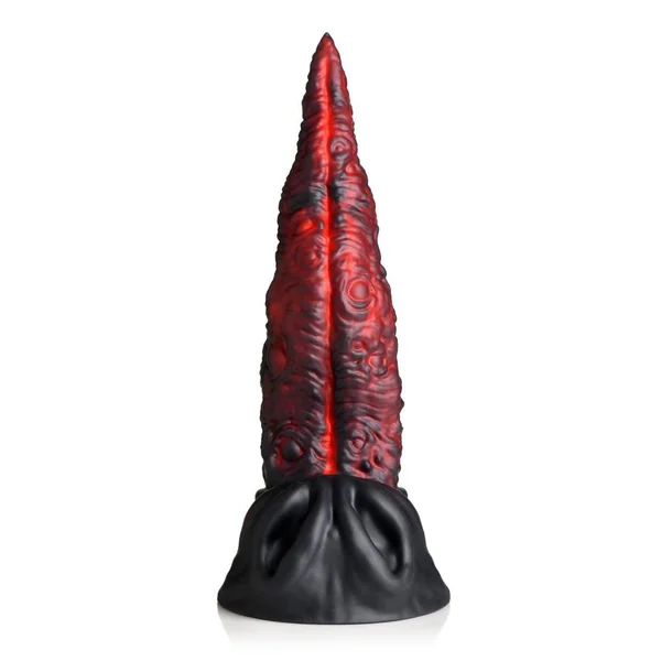 Creature Cocks Dragon Tongue Silicone Dildo - Black/Red