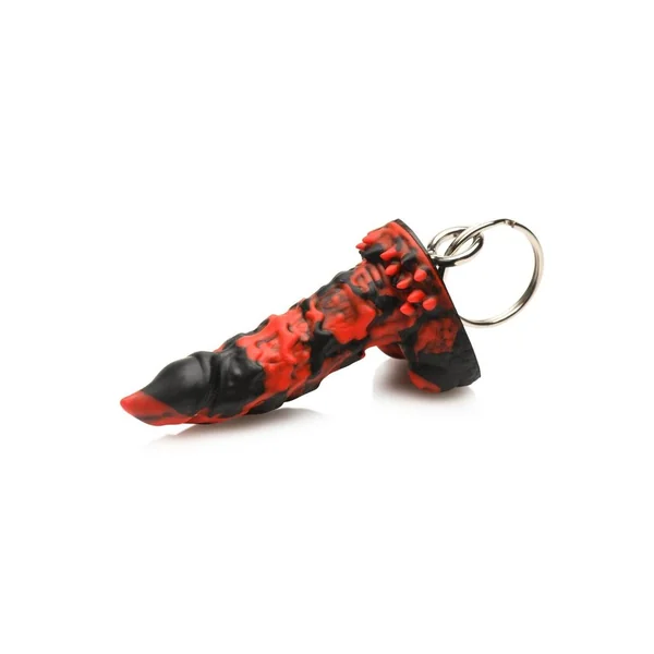 Creature Cocks Fire Demon Keychain – Red/Black
