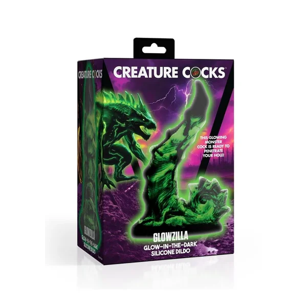 Creature Cocks Glowzilla Glow In The Dark Silicone Dildo
