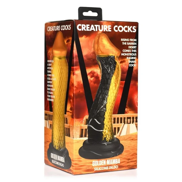 Creature Cocks Golden Mamba Silicone Dildo